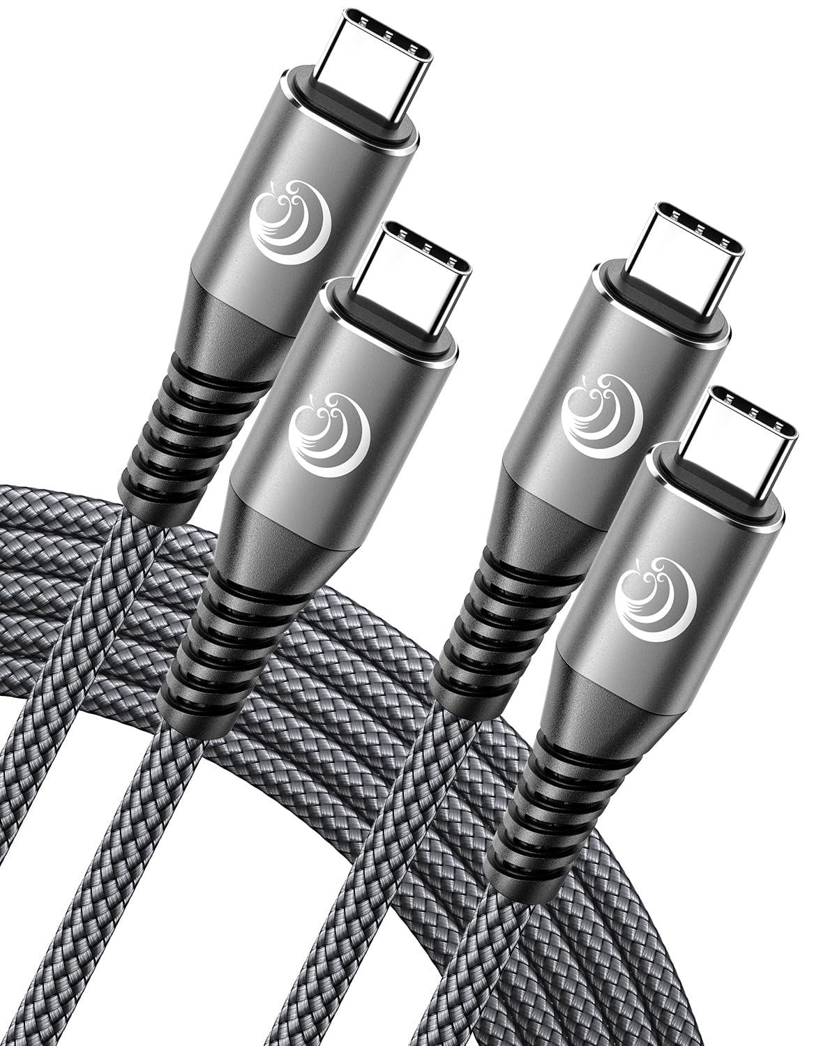 USB C auf USB C Kabel [1M 2Stück] 60W PD Ladekabel USB C Schnellladekabel Nylon Geflochten USB Typ C Ladekabel für iPhone 16 15 Pro Max Plus, MacBook, Samsung S24 S23 Ultra, iPad Pro Air