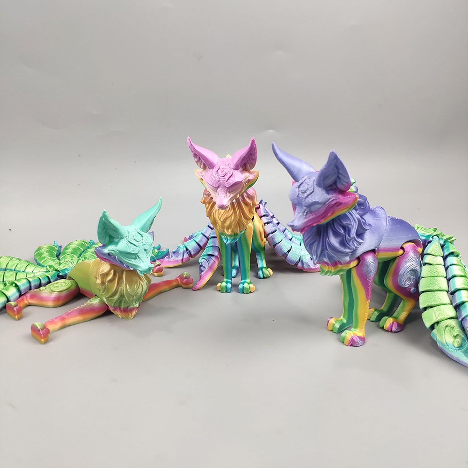 Amazon.com: FAYZSOWSR 3D Printing Fox, Chinese Mythology Nine