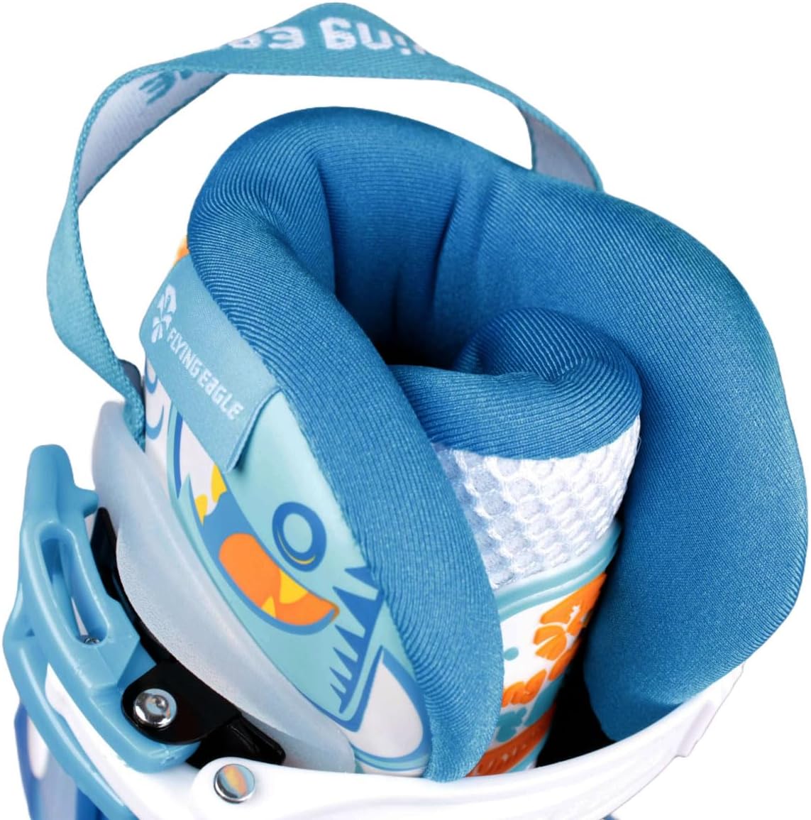 Flying Eagle L6 Lumos Jr. Kids Skates - Light Up Roller Skate, Adjustable Kids Inline Skates for Girls and Boys, LED Wheels Skate for Children's Inline Skating Shoes