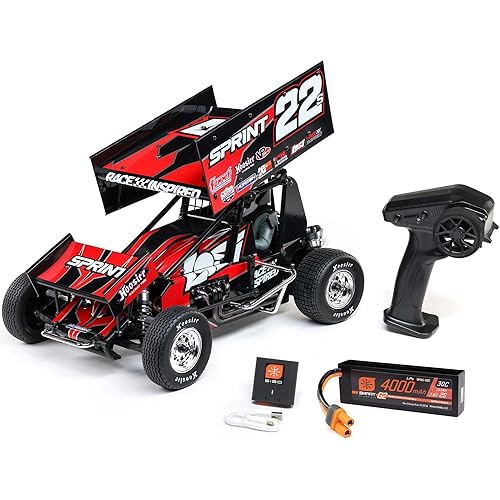 Losi 22S Sprint RTR with Battery and Charger Red 1/10 2 Wheel Drive LOS-2359