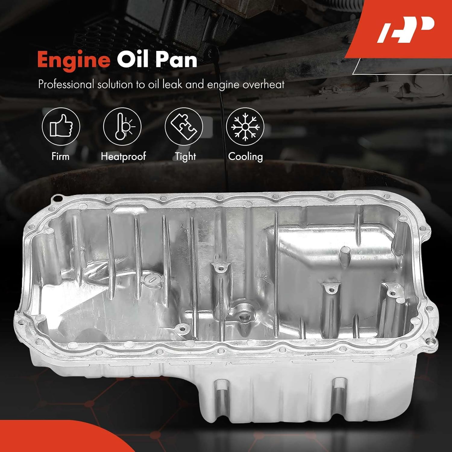 A-Premium Engine Oil Pan Sump with Drain Plug & Gasket Compatible with Honda Civic EX/GX/HX 1996-2000, Acura EL Base 1997-2000, L4 1.6L