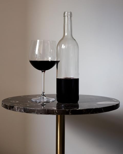 WYSKONT Bouteille 750ml Bordeaux 48 pièces - Bouteilles de vin vide pour brasserie à la maison - Boîte de rangement pour boissons - Décoration de service - En verre transparent - 3