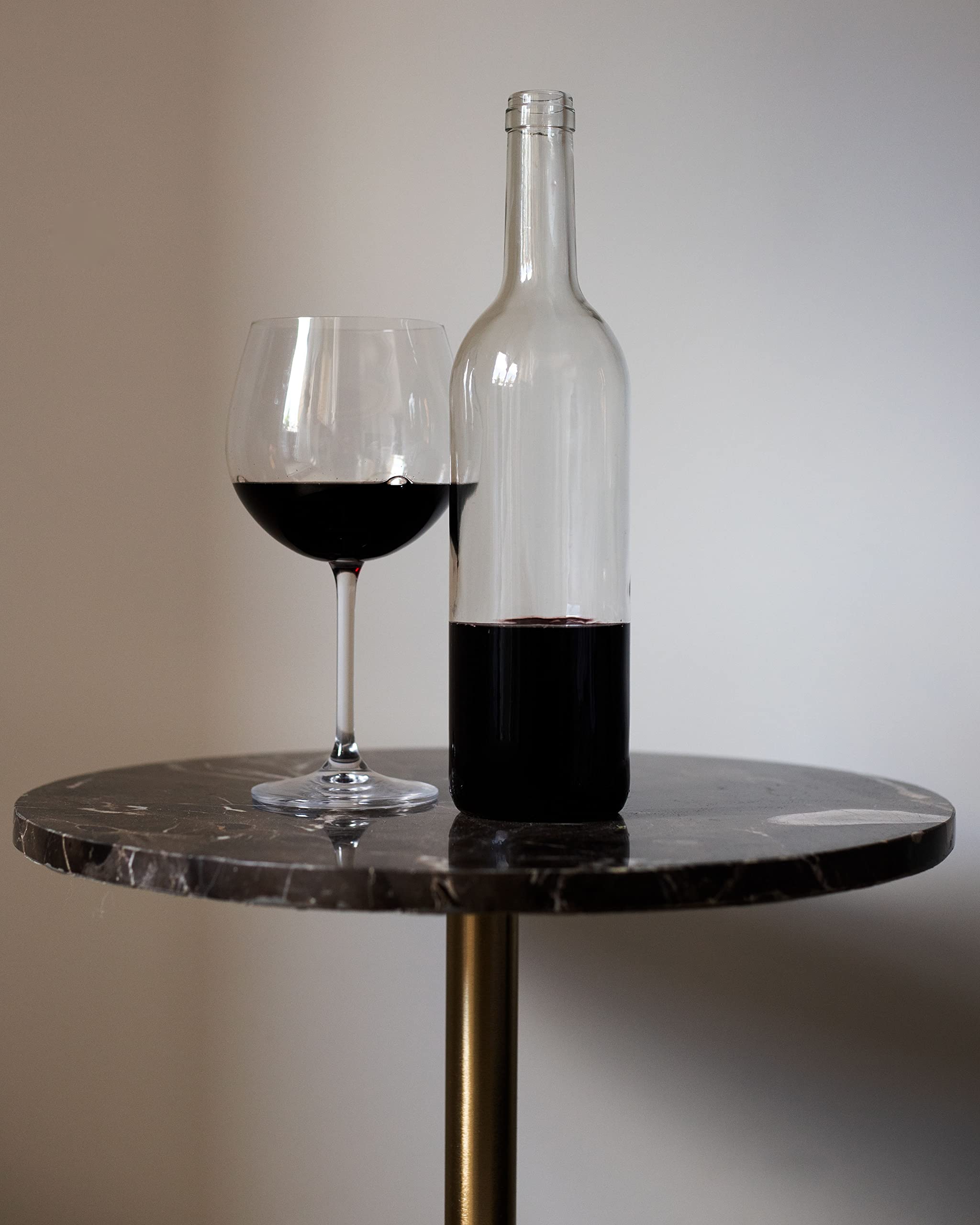 Bouteille 750ml Bordeaux 32 pièces - Bouteilles de vin vide pour brasserie à la maison - Boîte de rangement pour boissons - Décoration de service - En verre transparent