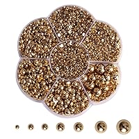 Vista 34 de 5800 piezas de medias perlas para manualidades, perlas de espalda plana para hacer obras de arte, accesorios de diamantes de imitación de bricolaje