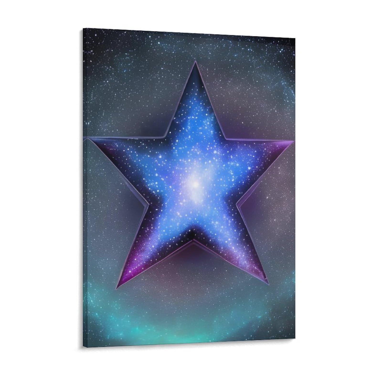 NTVOWPZO Stars Canvas Wall Art for Bedroom 18x24inch Canvas Prints Artwork for Walls Modern Picture Artwork Painting for Living Room Aesthetic Wall Paintings for Bathroom Kitchen Office Decor