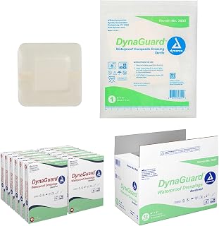 Dynarex 3035 DynaGuard Waterproof Composite Dressing, 4" x 4" (Pack of 120)