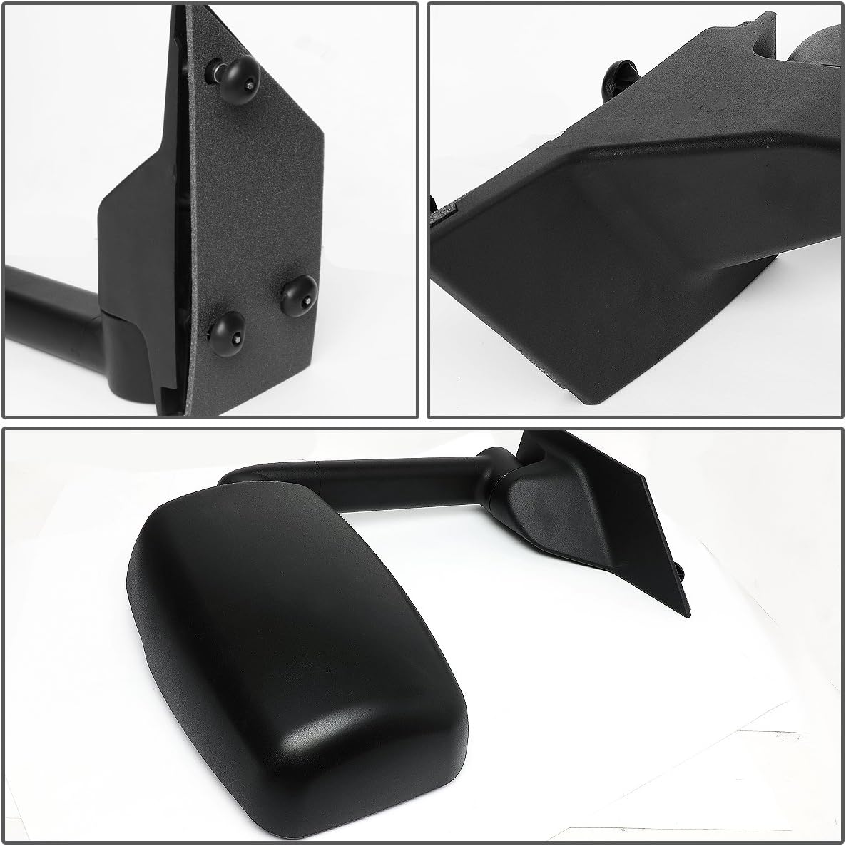 DNA Motoring MR-OEM-008-L Left/Driver Manual Foldable Side View Mirror Compatible with 03-18 Express/Savana 1500 2500 3500, Black