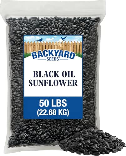 CountryMax 50lbs Backyard Seeds Black Oil Sunflower Seeds | Thin