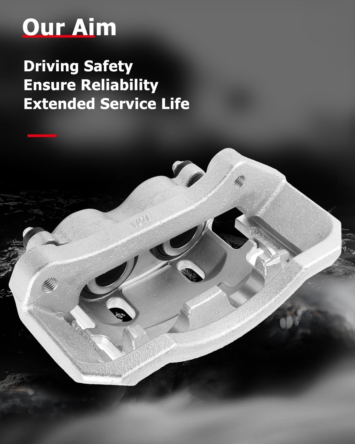 cciyu Front Left Disc Brake Caliper w/Bracket 18-B4891 For Dodge For Ram 1500 2006-2008,For Dodge For Ram 2500 2003-2008,For Dodge For Ram 3500 2003-2008,For Dodge For Ram 4000 2005-2008