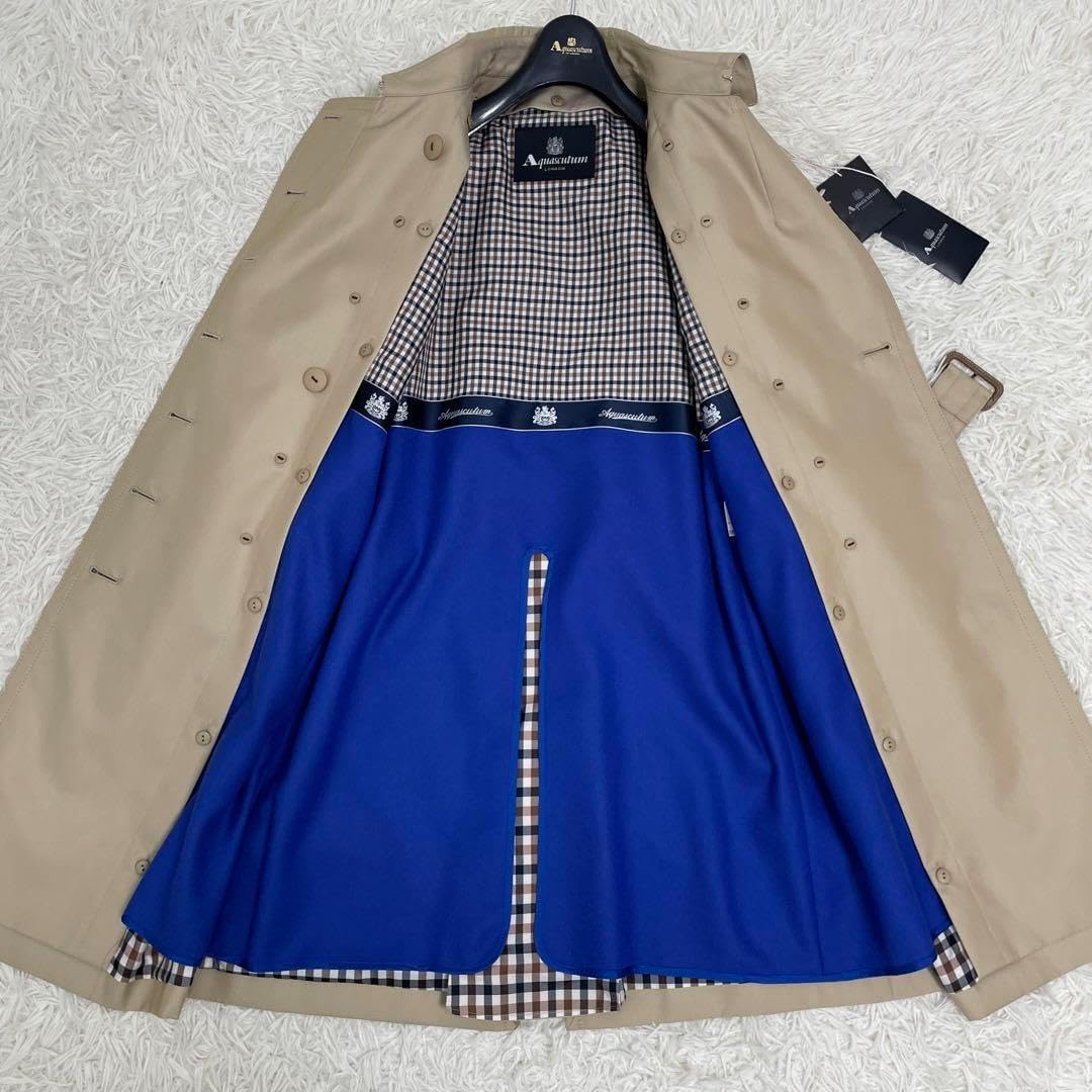 タグアクアスキュータム 青ライナー トレンチコート 大草直子 Sサイズ