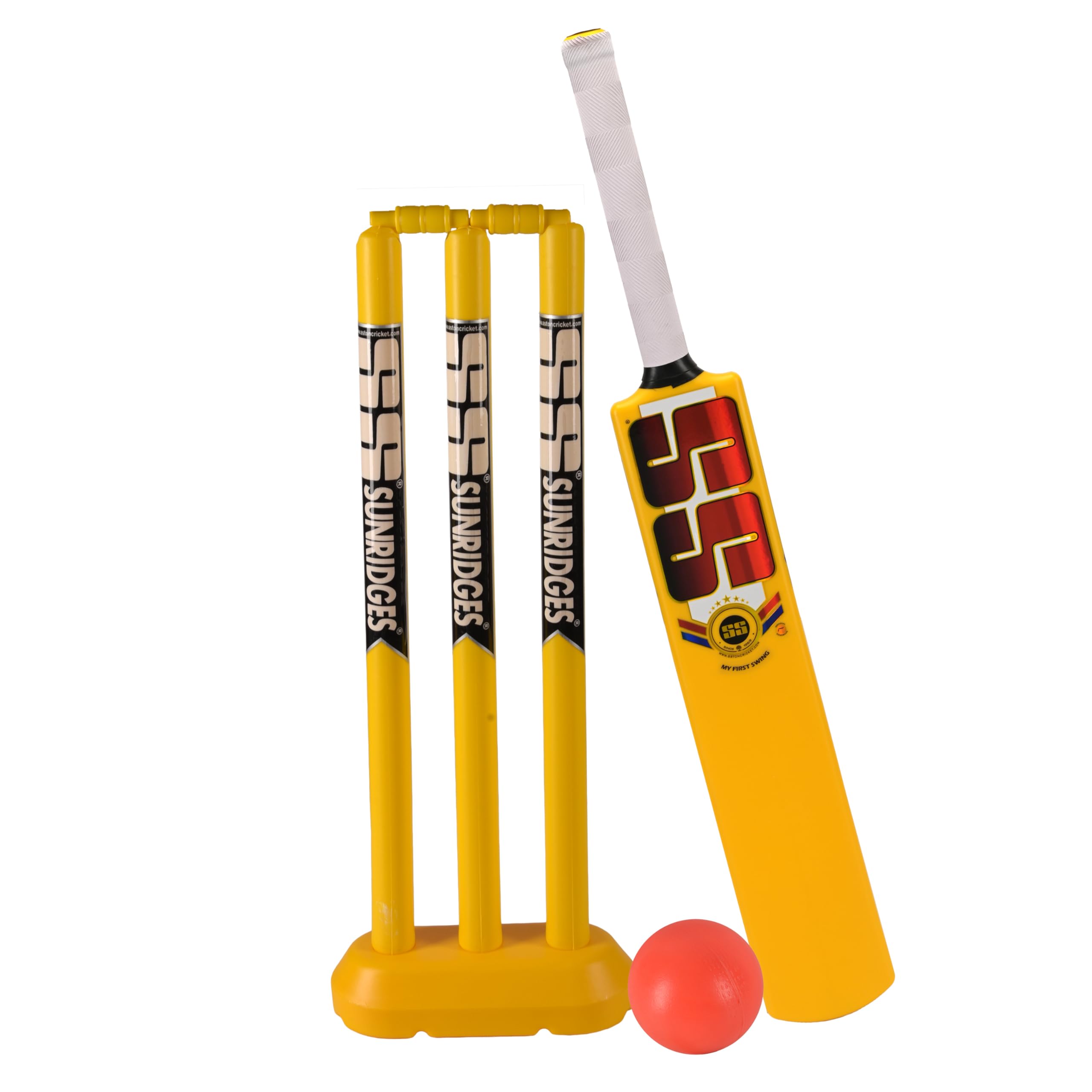 Jeu de cricket junior avec batte taille 3 et accessoires plastique SS My First Swing - 6