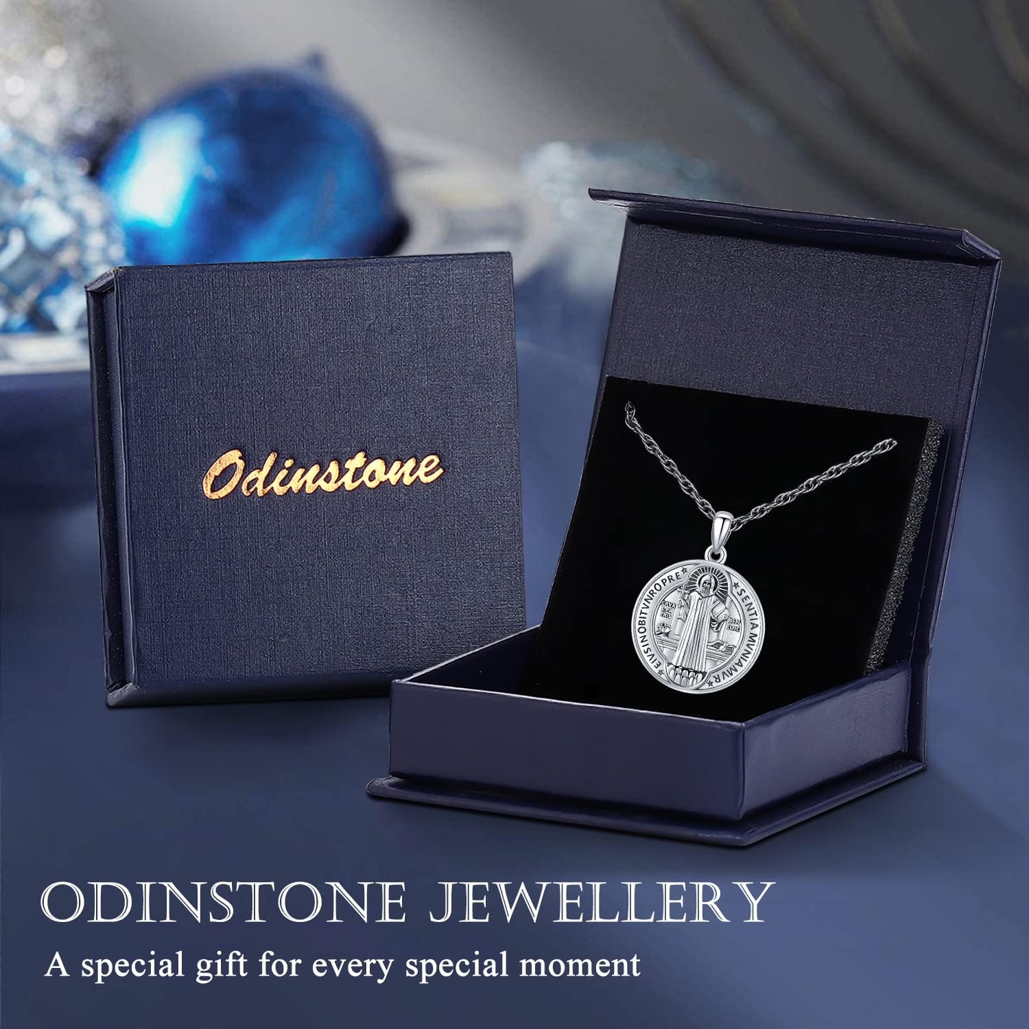 Odinstone 925 Sterling Silver St Michael/St Christopher/St Benedict/Jesus Crucifix/St Uriel/Archangel Raphael Medal Necklace for Men Women Religious Amulets Jewelry Gifts - Image 8