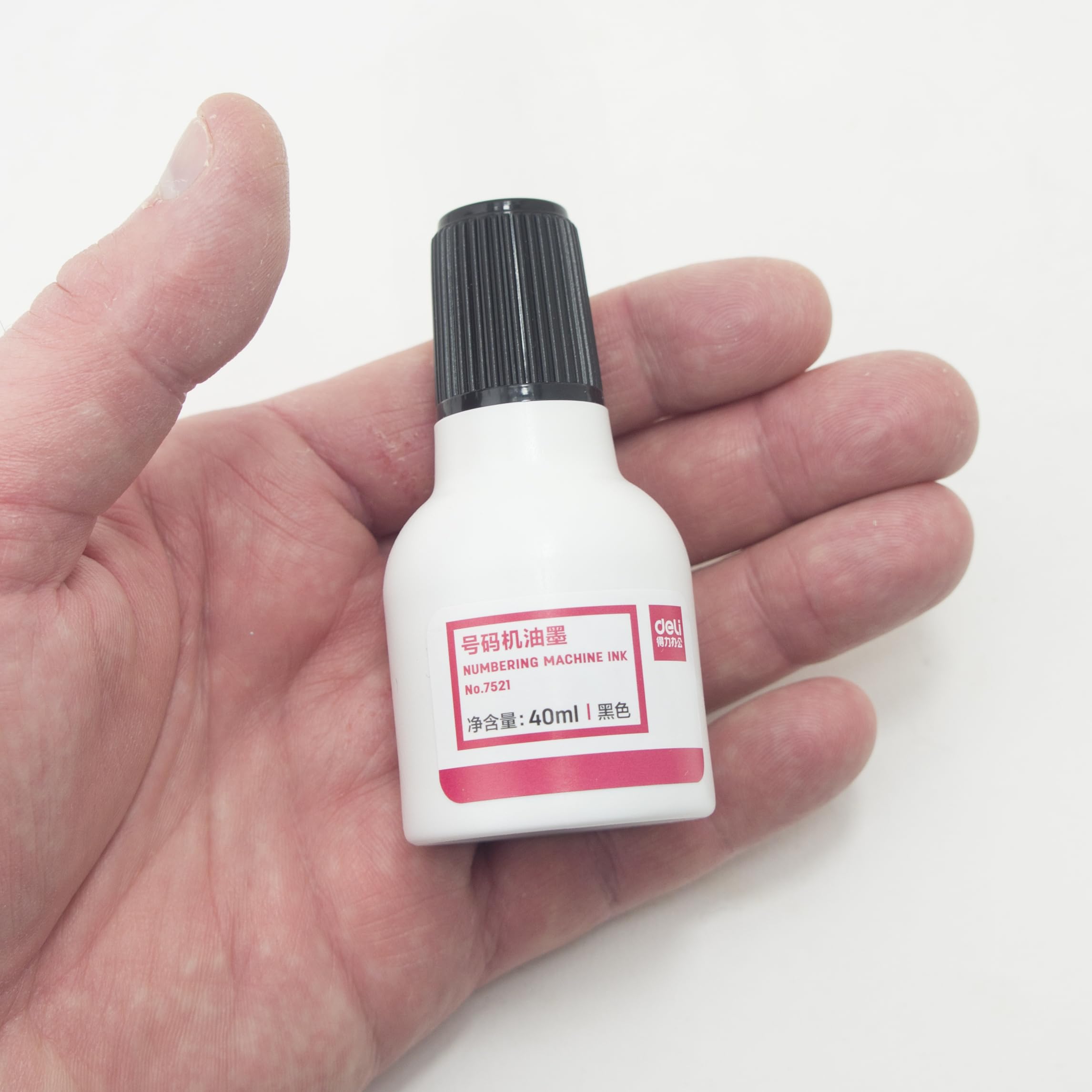 HAND® HAND® - 2 flaconi di inchiostro nero per numerazione automatica, 40 ml