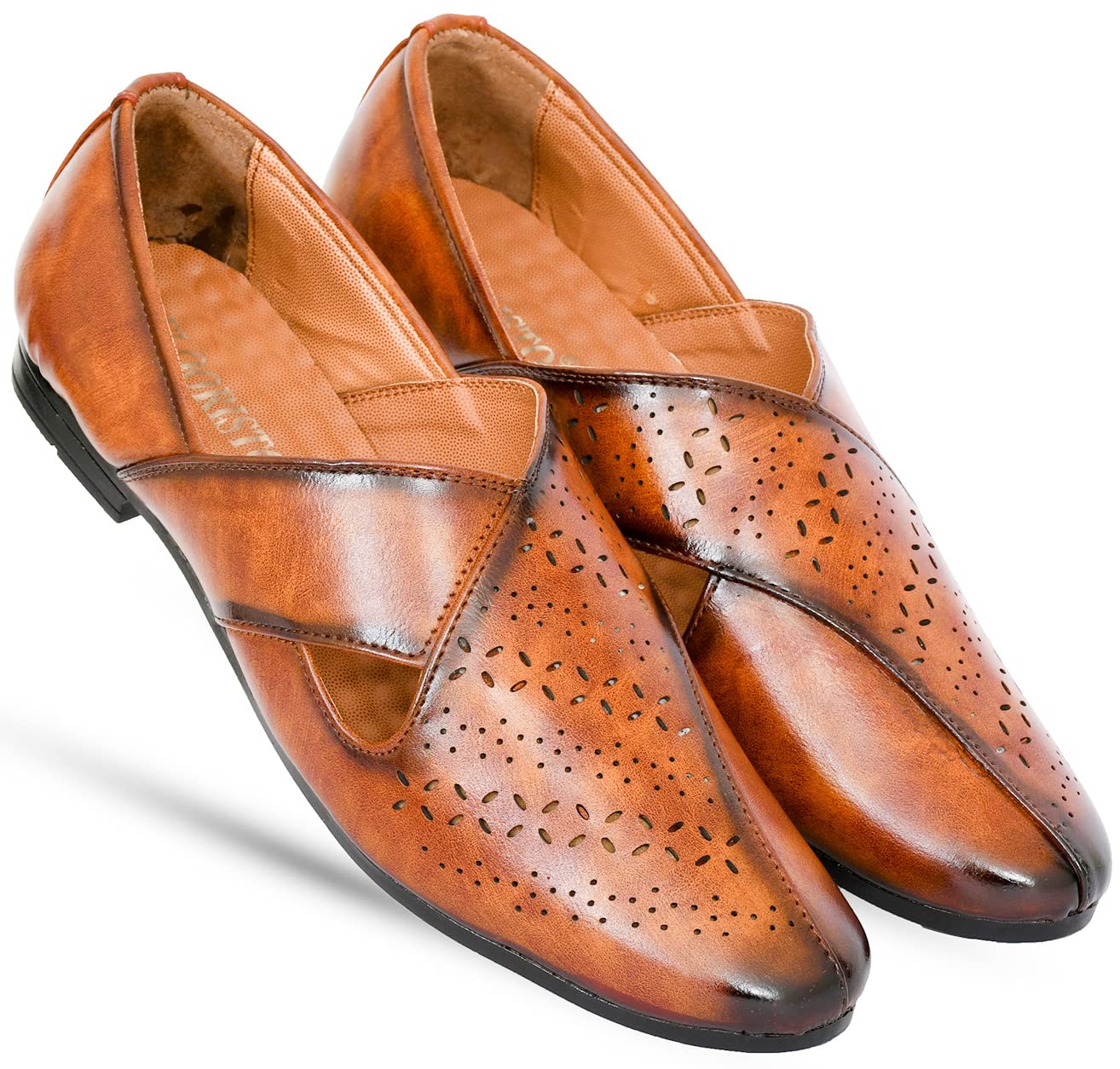 flooristo Ethnic Wedding Mojaris Shoes for Men-picture-51