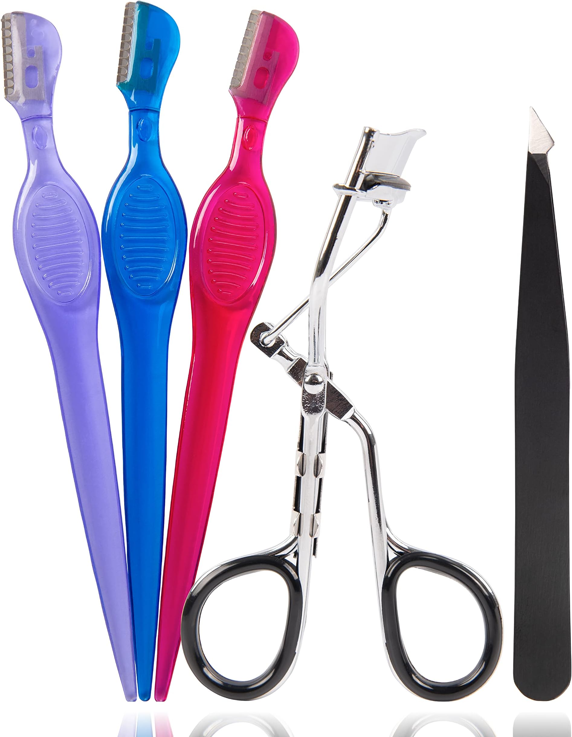 TRIM Complete Eye Shaping Beauty Tool Bundle โ For Keeping Brows and Lashes Glamorous โ Includes Slant/Point Tip Tweezers, Eyelash Curler, Eyebrow Shapers (3-Pack) โ Easy to Use for All Eye Shapes