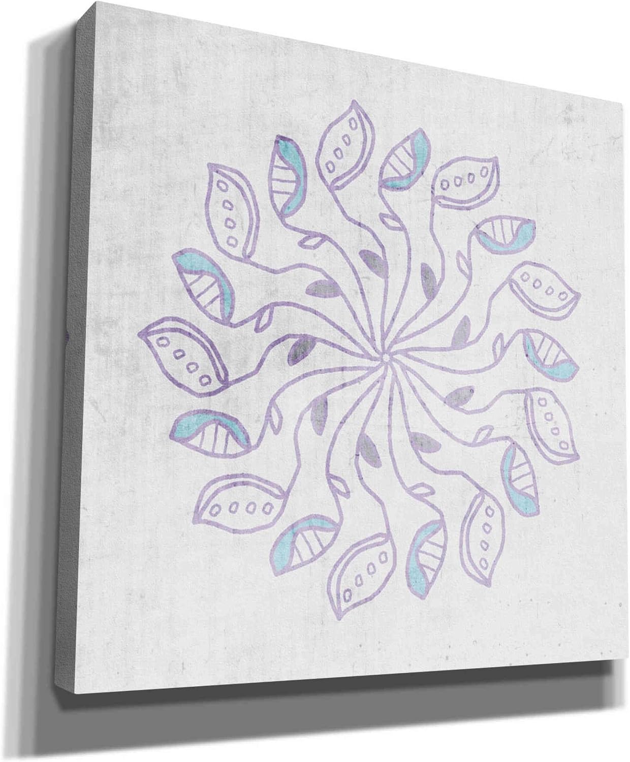 Epic Graffiti 'Mandala III' by Linda Woods, Canvas Wall Art, 12"x12"