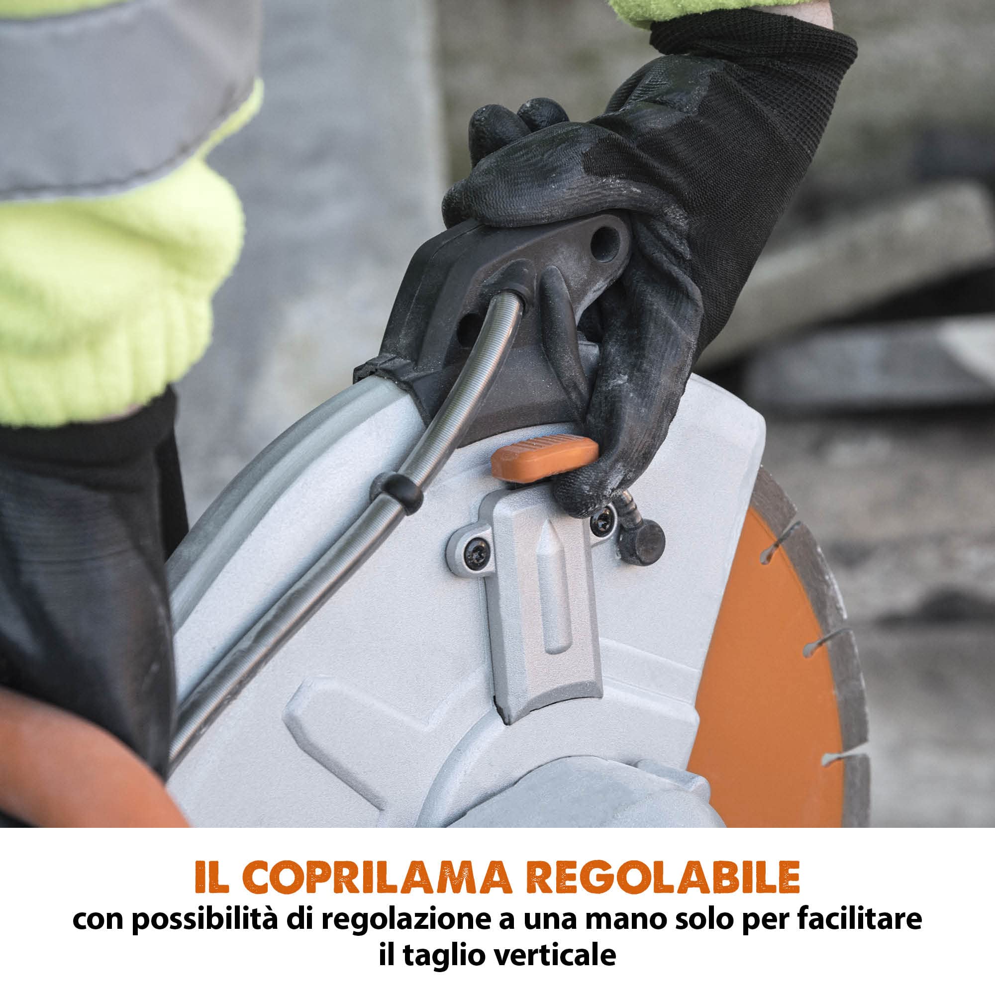 Evolution R300DCT+ 300 mm Sega da cemento - Motore da 2.400 W, non a benzina, capacità di taglio 115 mm, lama diamantata premium inclusa, troncatrice, troncatrice per ferro
