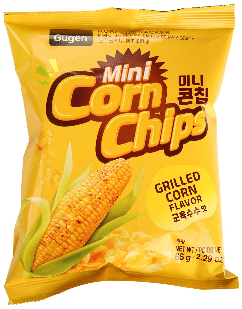 Korean Mini Corn Chips - Cheongyang Green Chilli Mayo - Korean Gwaja (Snacks) - Authentic Korean Street Food Flavor - Pack of 20