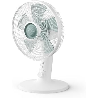 Rowenta Turbo Silence Extreme Table Fan Outstanding Refreshment Air Flow of 43 m /min Low Noise at 32 dBA Compact Energy Saving 4 Speeds 2 Automatic Modes VU2740F0