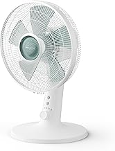 Rowenta Turbo Silence Extreme Table Fan Powerful and Quiet 32 dB 4 Speeds + Turbo Mode, 120° Oscillation, Low Consumption, 7.5 m Range, 43 m³/min, Effitech Motor (Refurbished)