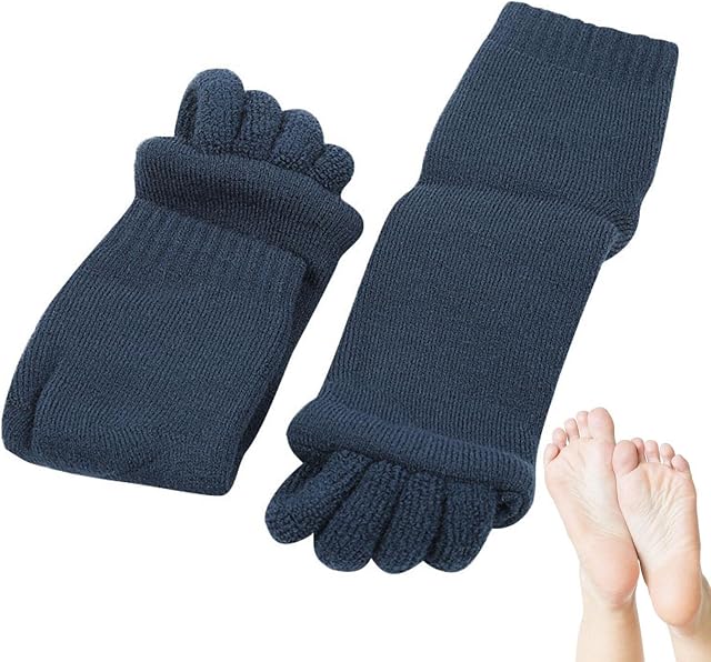 Toe Separator Socks My Happy Feet Socks For Women Yoga Gym Five Toe Sports Massage Foot Alignment Massage Yoga Socks Health Massage Socks Toeless Socks For Tendon Relieve