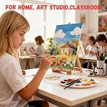 Simetufy 72 Pack Small Canvas Boards for Painting 5 x 7 inch, Flat Canvas Panels for Kids- Gesso Primed Acid-Free 100% Cotton for Acrylics Oil Watercolor Tempera Paints