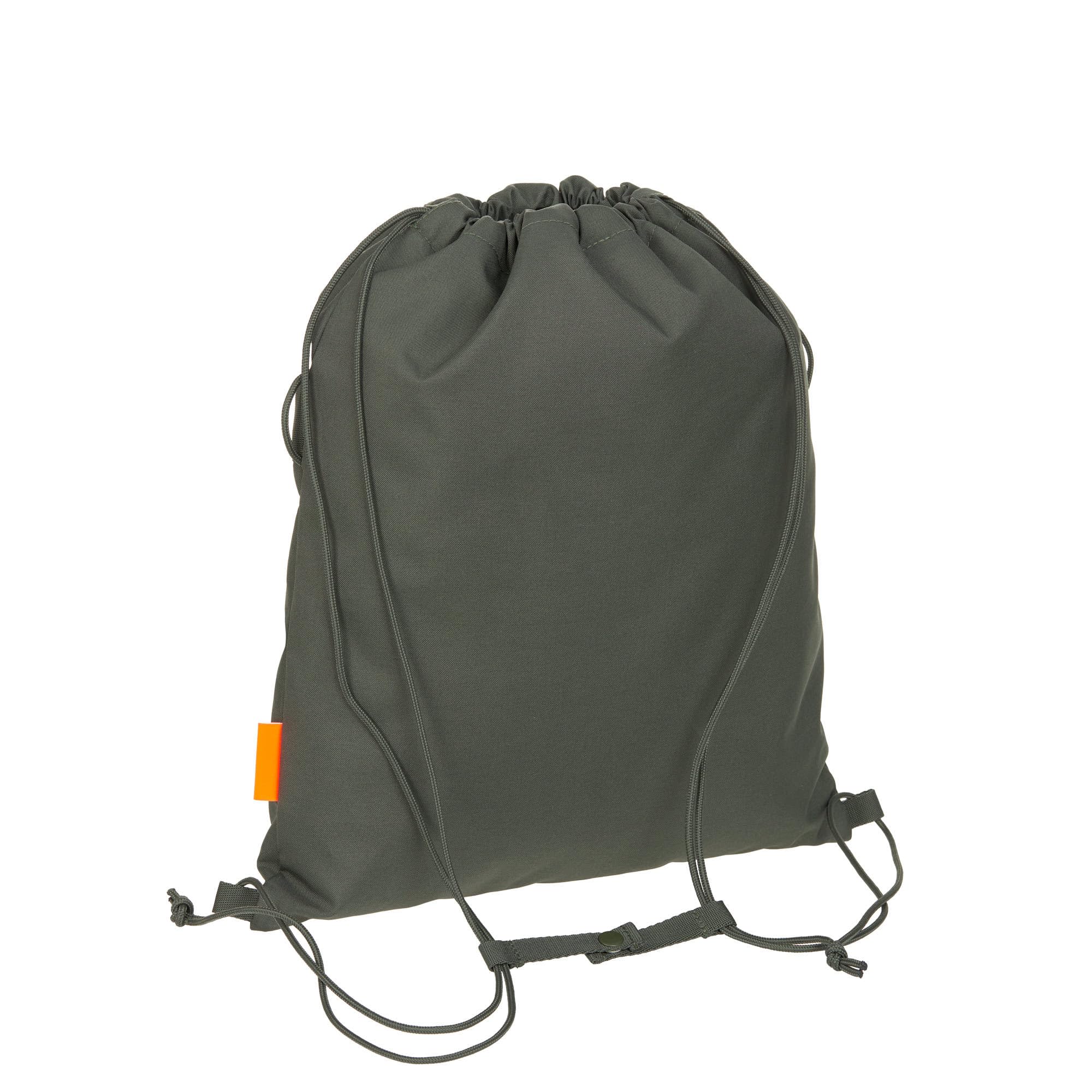 LÄSSIG Dziecięcy worek sportowy z funkcją plecaka/School String Bag Bold Dark Olive, oliwkowy, Nowoczesny
