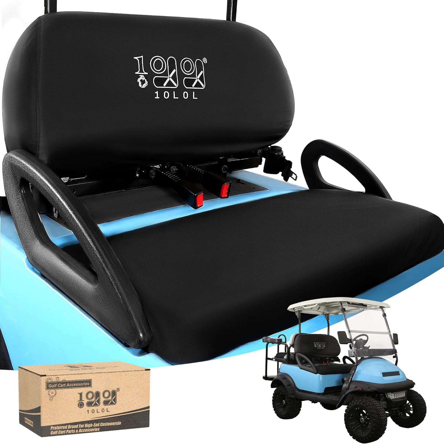 View 1 of 10L0L Golf Cart Seat Dust Cover - Natural, Waterproof, Dustproof
