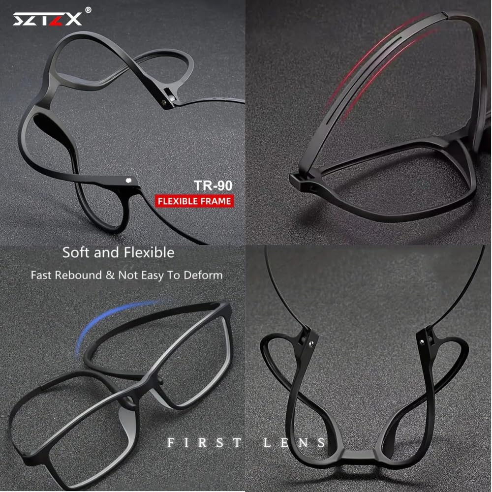 First Lens Titanium Rect Blue Light Blocking Reading Glasses For Mens & Womens | Lightweight | stylish | Anti blue Light Glasses +2.50 Power 2