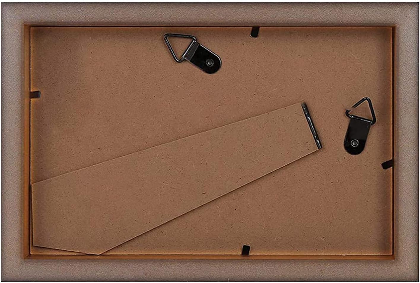 AUEAR 5.5x8.5 Document Frame,Real Glass,Dark Brown