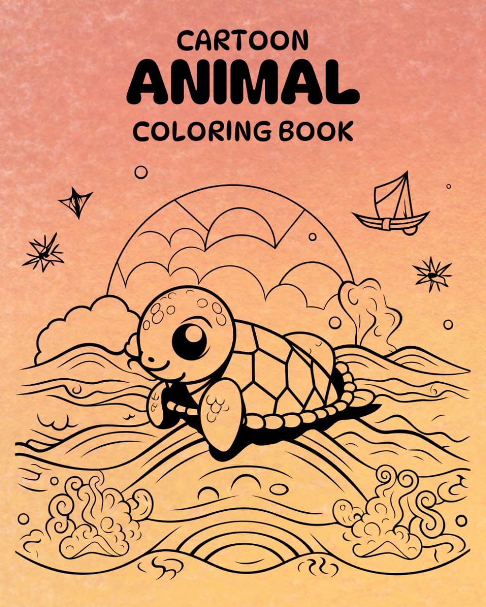 Cartoon Animal Coloring Book