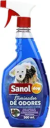 Eliminador de Odores Para Cães e Gatos, Tradicional - Gatilho, Sanol Dog, 500ml, Azul