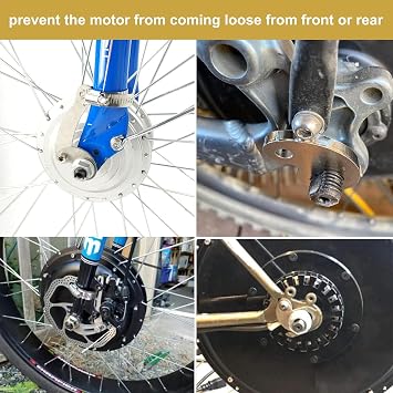 Voilamart Universal Torque Arm Conversion Kit,Fit for Electric Bicycle E-Bike Front or Rear Hub Motors and Mid Drive e-Bike 2 Set
