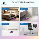 HomeBasic Digital Weight Machine for Body Weight 180kg | Weighing Scale for Home, Step-On Technology, LED Display with Temperature, 3 Weighing Modes (kg/lb/st:lb), Slim Tempered Glass gallery image