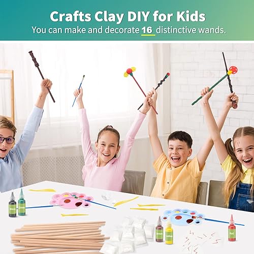 Miniatura 7 de YoHold Kit de fabricación de varitas mágicas de mago con rayo y cicatriz temporal para estudiantes y niños, regalo de fiesta escolar, cosplay,