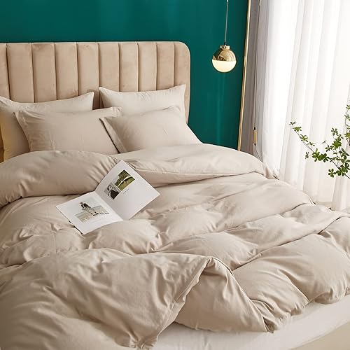 Miniatura 8 de ROOMLIFE Funda de edredón tamaño Queen  Juego de funda de edredón tamaño Queen, ropa de cama bohemia para todas las estaciones, 3 piezas de tela