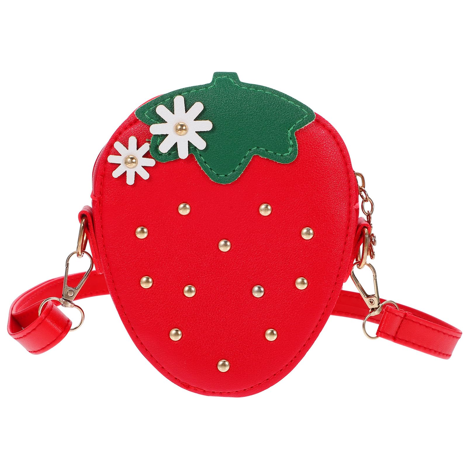 VALICLUD Little Girls Strawberry Tote Bag Fashionable Coin Bag Adjustable Strap Purse