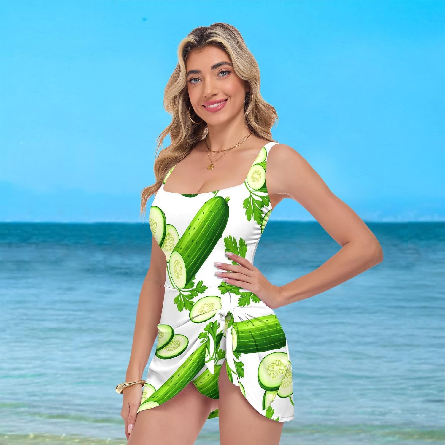 Vegetables Women's One Piece Swimsuits Tummy Control Bathing Suits S A2302551