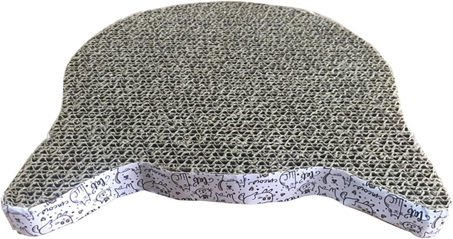 Cat Scratcher - Multiple Shape Compact Corrugated Paper Higher Density Cat Scratching Pad for Family - Protecting Furniture Wall Floor Cat Scratch Pad Non Slip Mat