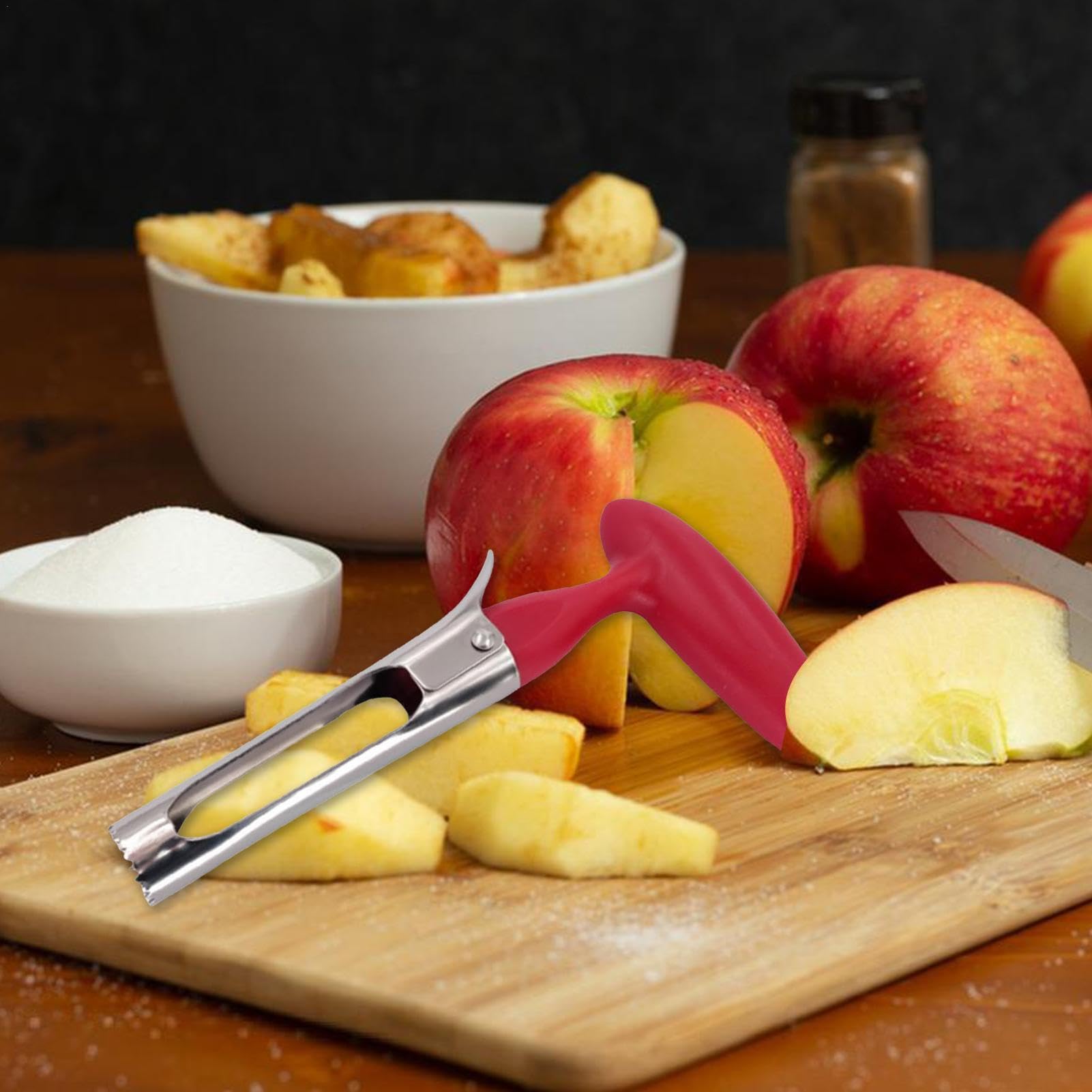 Dénoyauteur à Pommes En Acier Inoxydable - Outil Pour Enlever Le Trognon, 18 Cm, Facile à Utiliser, Pour Tartes Et Compotes