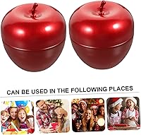 Vista 5 de 10 unidades de latas de manzana para dulces, tarros de almacenamiento con tapas, recipientes de alimentos con tapas, contenedor con tapa