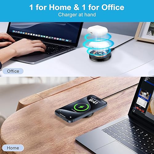 Miniatura 5 de Soporte de cargador magnético S25 Ultra inalámbrico, almohadilla de carga rápida para Samsung Galaxy S25+/S25/S24/S23/S22/S21, Z Fold 6/5, Z Flip