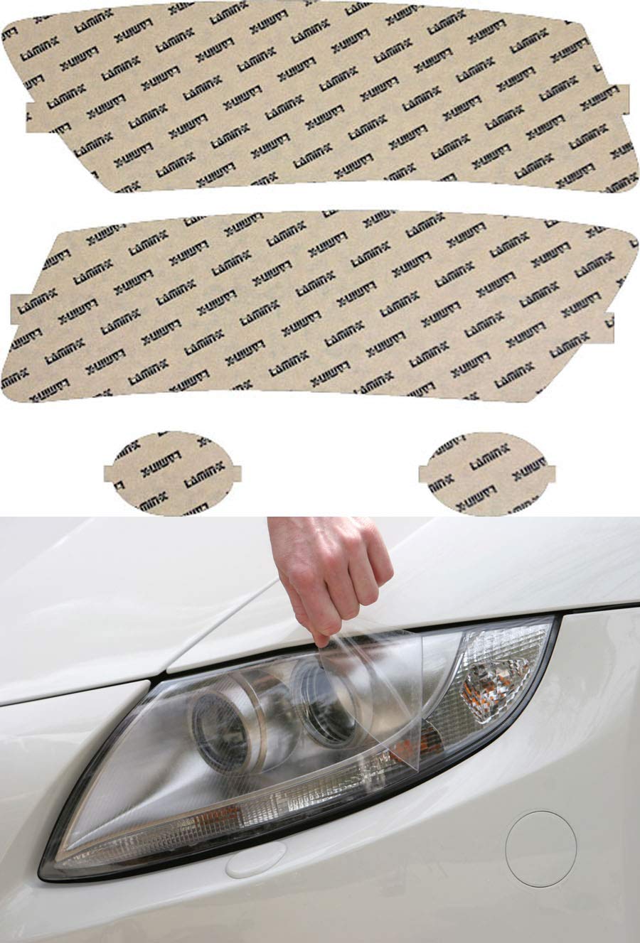 Lamin-x Custom Fit Clear Headlight Covers for Audi A6 (05-08)