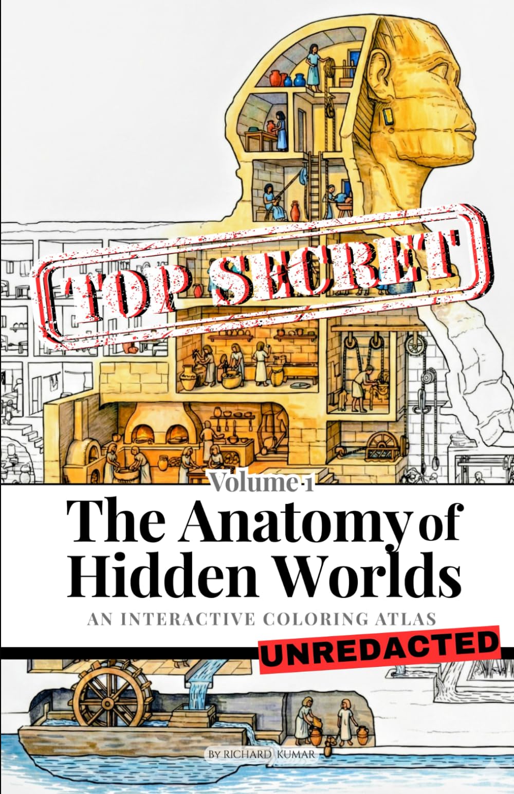 The Anatomy of Hidden Worlds: An Interactive Coloring Atlas - Volume 1