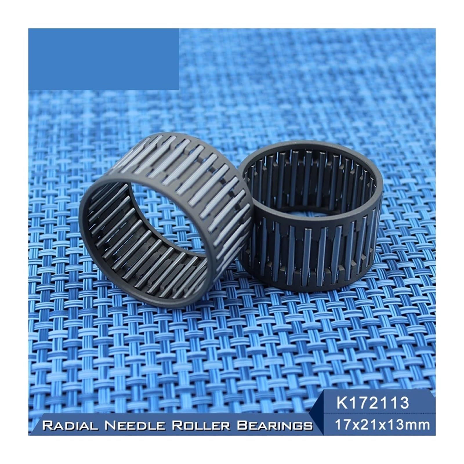 Abgedichtete Lager, K172113 Lagergröße 17 * 21 13 mm (2 Stück) Radial-Nadelkäfigbaugruppen 39241/17 Lager K17x21x13