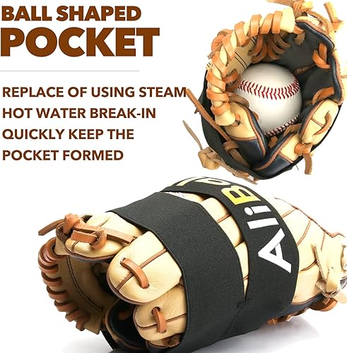 Miniatura 2 de AliBall Envoltura para guantes de béisbol, correa para guantes de sóftbol y béisbol, reemplazo de vapor, agua caliente, mantiene rápidamente el