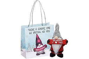 Grandpa I Heart You Holiday Gnome Ornaments for a Jolly Christmas Tree