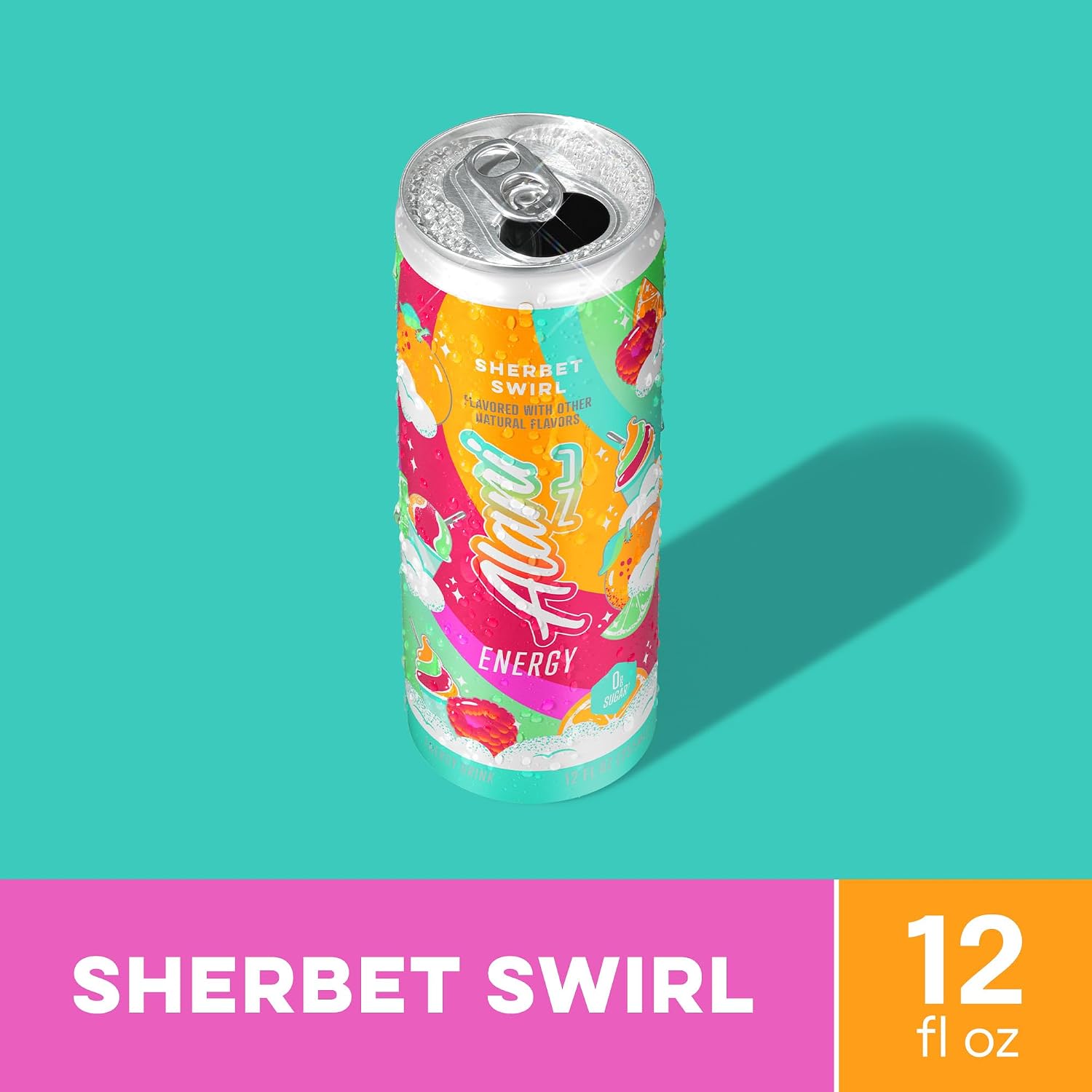 Alani Nu Sherbet Swirl Sugar Free Energy Drink (Pack of 12)