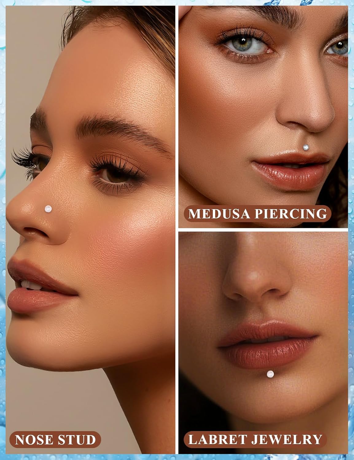 16G Transparent Flat Back Clear Earrings For Sports Work Surgery Plastic Nose Tragus Forward Helix Conch Cartilage Lobe Earrings Stud Medusa Labret Monroe Lip Ring Piercing Jewelry Retainers - Image 5