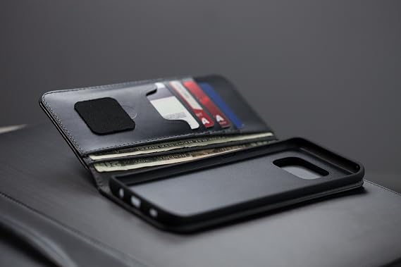 Moshi Overture Samsung Galaxy S8 Case (Wallet Case) - أسود